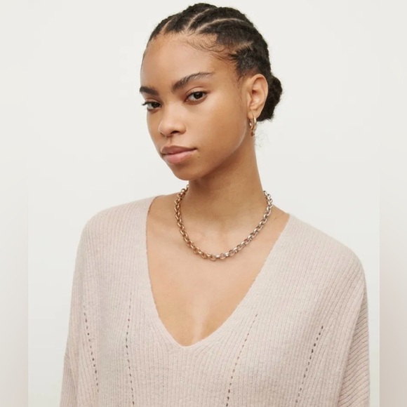 NWT ALLSAINTS Rhoda V-Neck Jumper - Picture 10 of 12